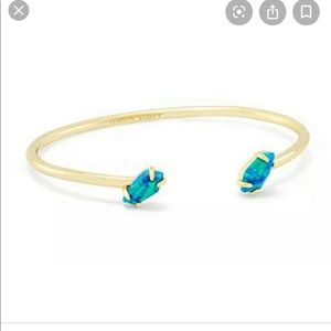 NWOT! Kendra Scott aqua blue opal punch bracelet